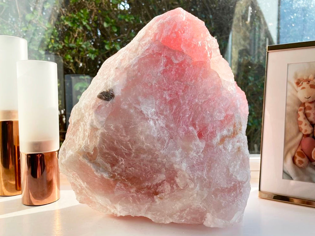 Extra Large 14.4 KG Rose Quartz Boulder