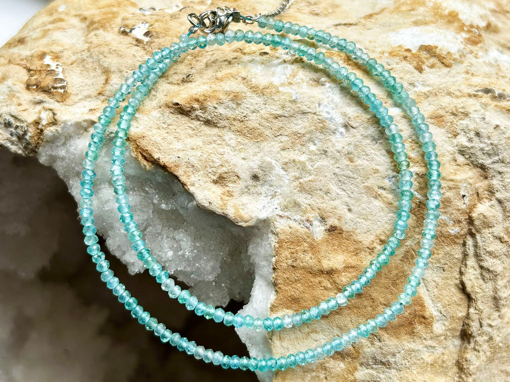 Blue Topaz Beaded Necklace