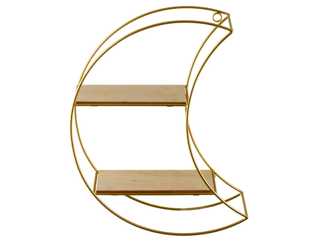 Sass And Belle Celestial Moon Gold Tone Shelf