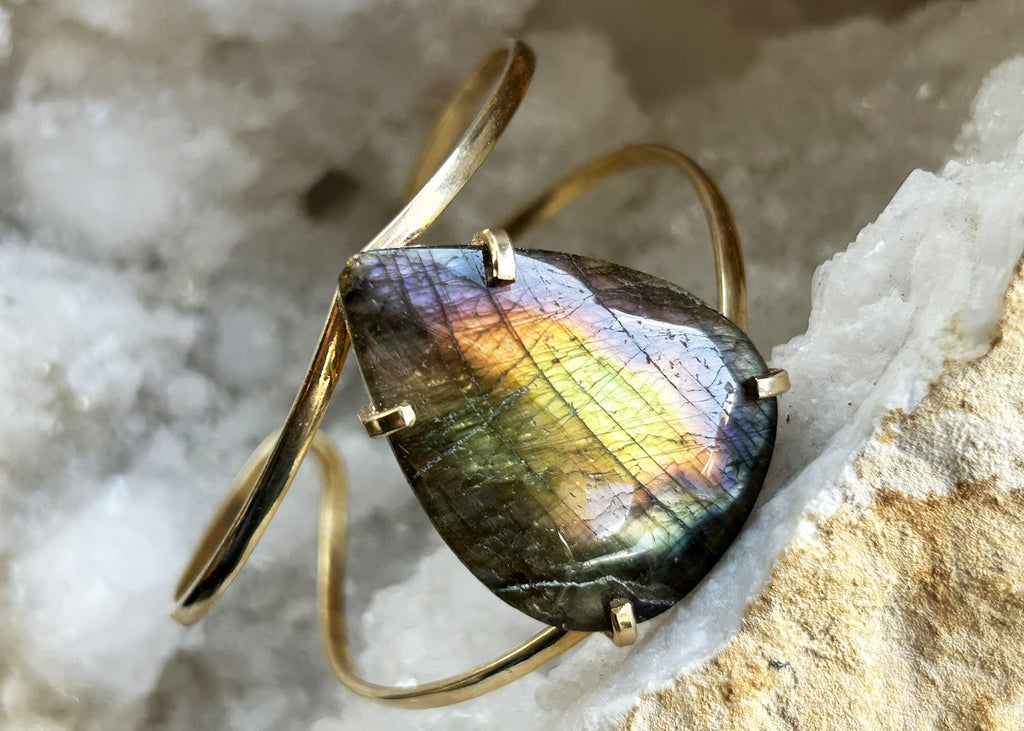 Labradorite bangle