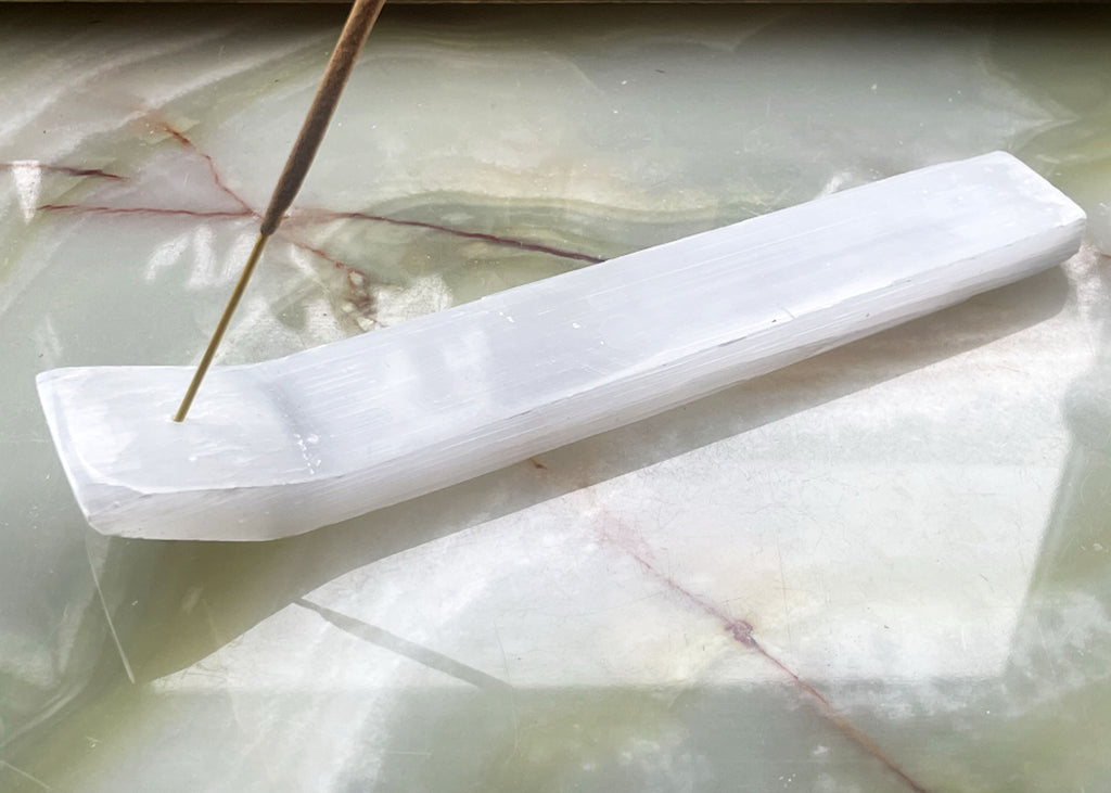 Selenite Incense Holder