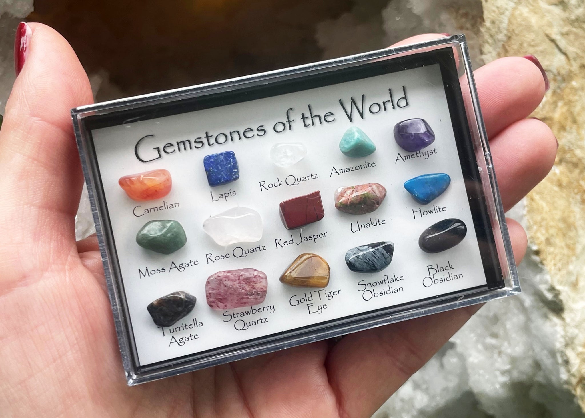 Small Box shops of Earth Tone Gemstone Assortment - 4