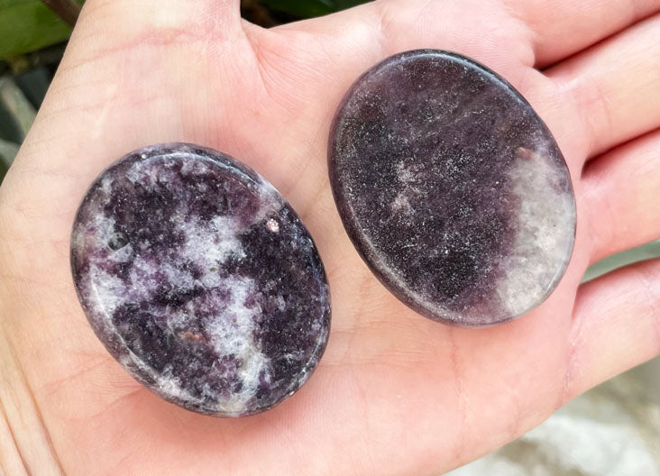 Lepidolite Oval Worry Stone