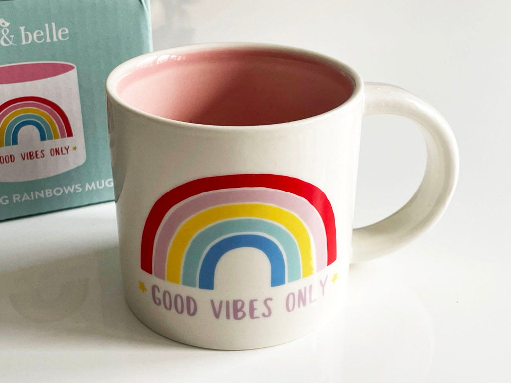 Sass & Belle Chasing Rainbows Good Vibes Only Mug