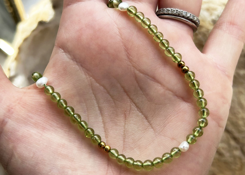 Peridot necklace