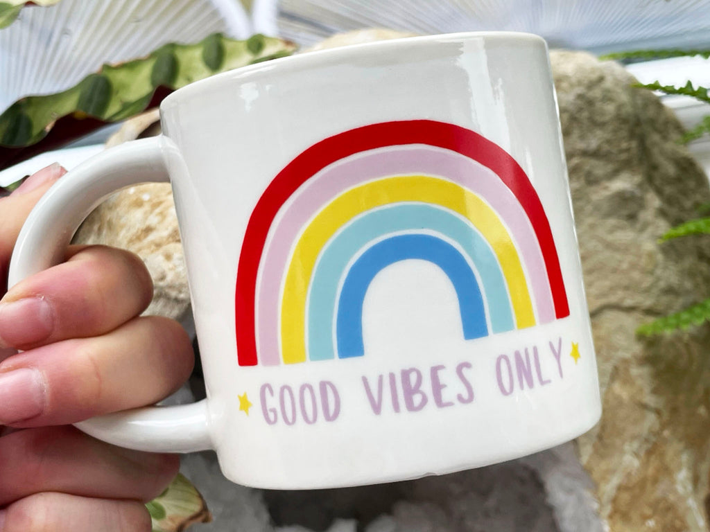 Sass & Belle Chasing Rainbows Good Vibes Only Mug