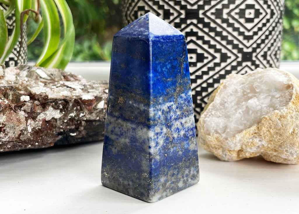 Vibrant Blue Lapis Lazuli Obelisk