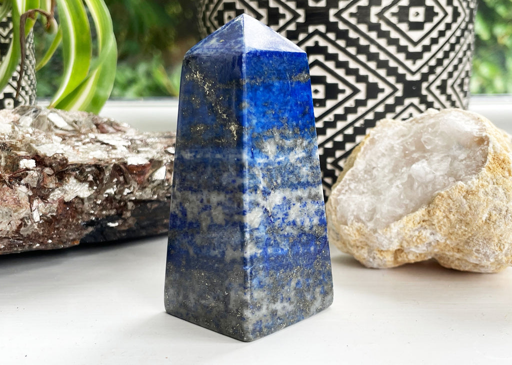 Vibrant Blue Lapis Lazuli Obelisk