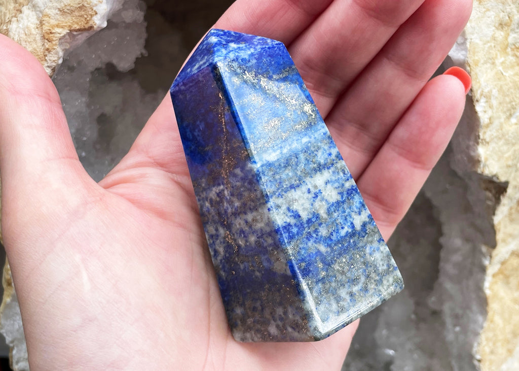 Vibrant Blue Lapis Lazuli Obelisk