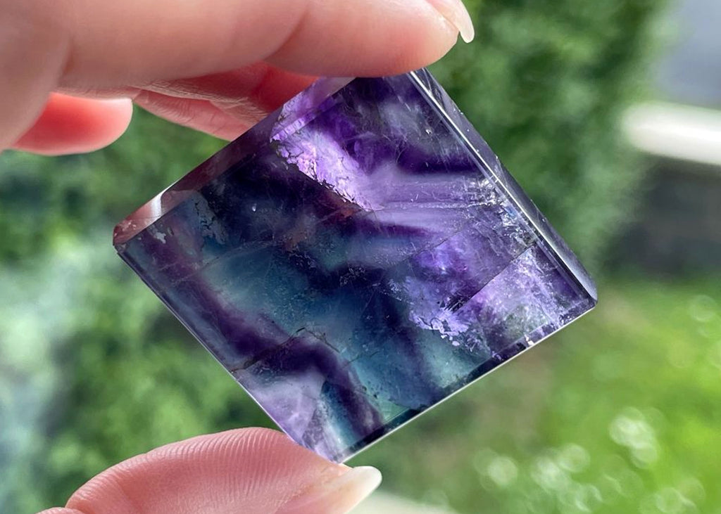 Rainbow Fluorite Pyramid