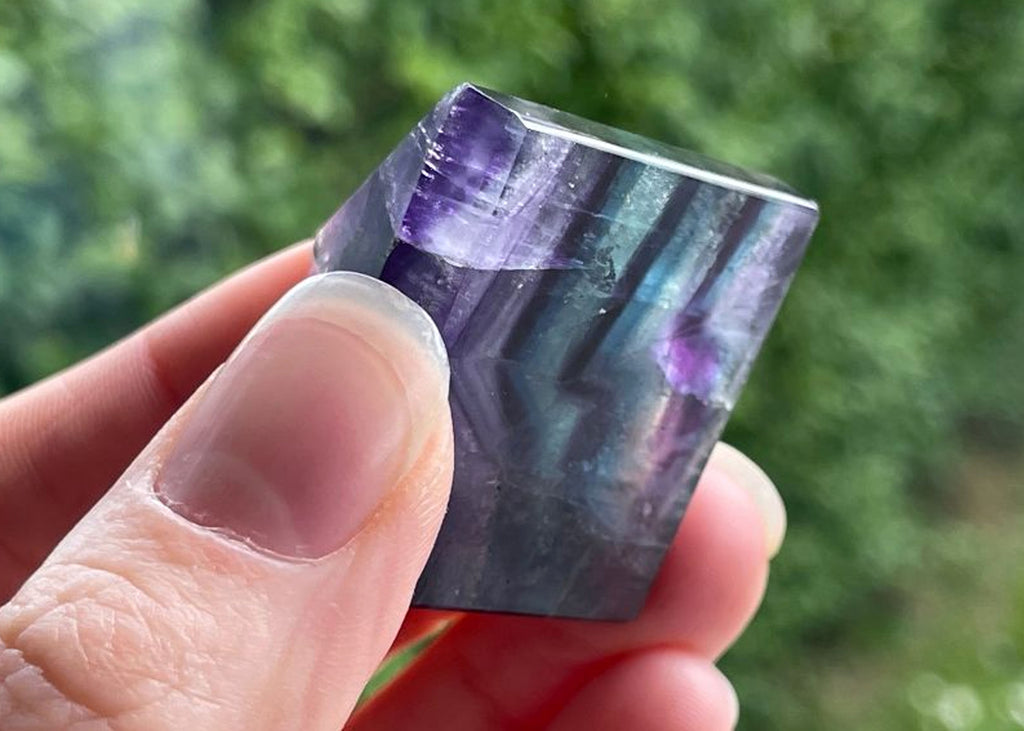 Rainbow Fluorite Pyramid