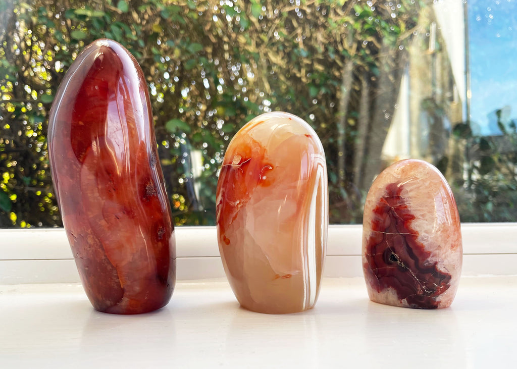 Carnelian cut base freeform