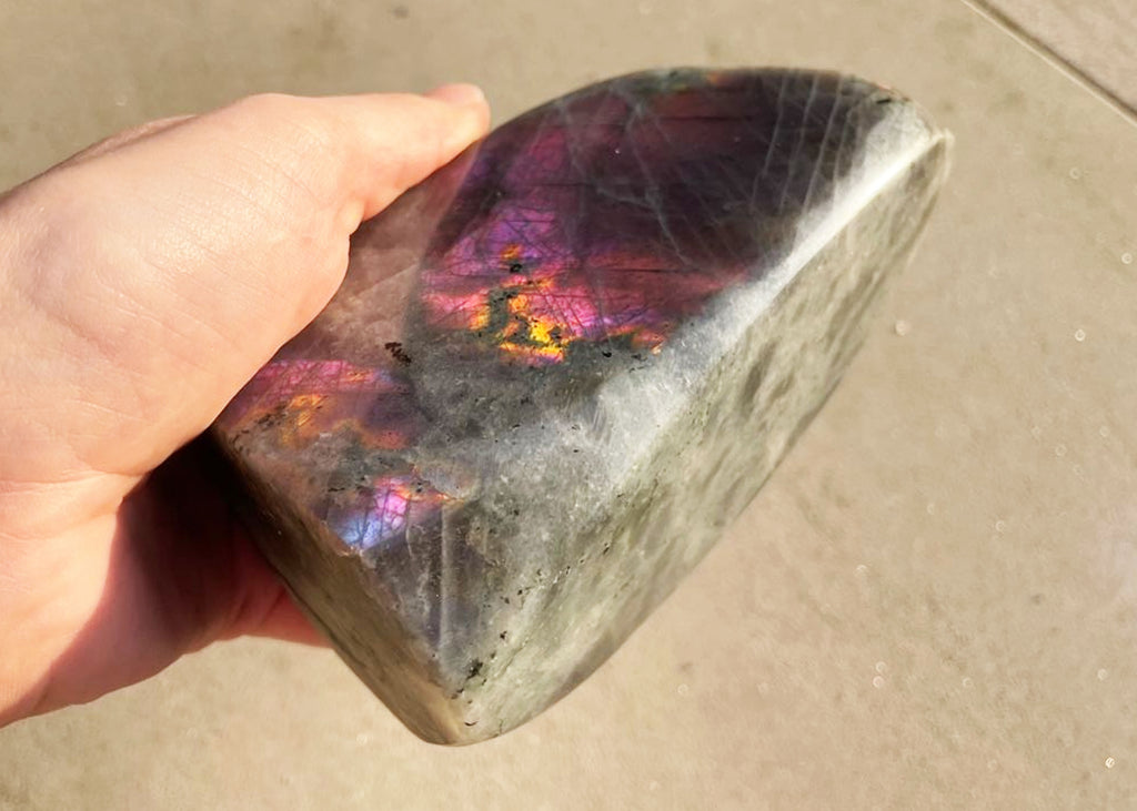 Large High Quality Purple Labradorite Freeform