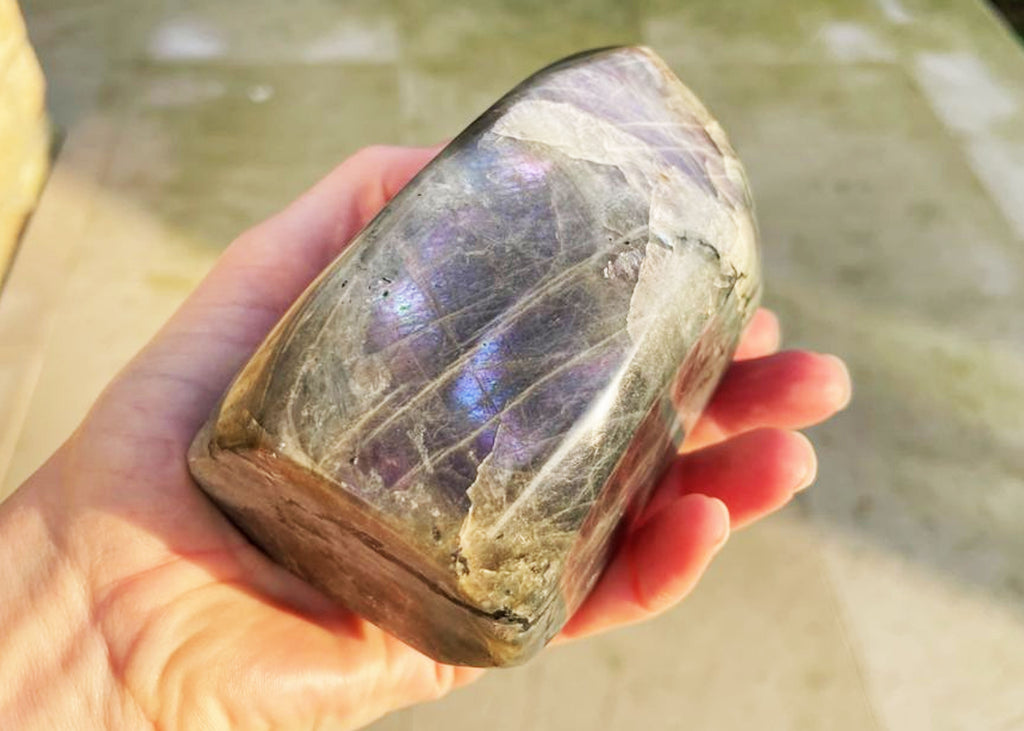 Large High Quality Purple Labradorite Freeform