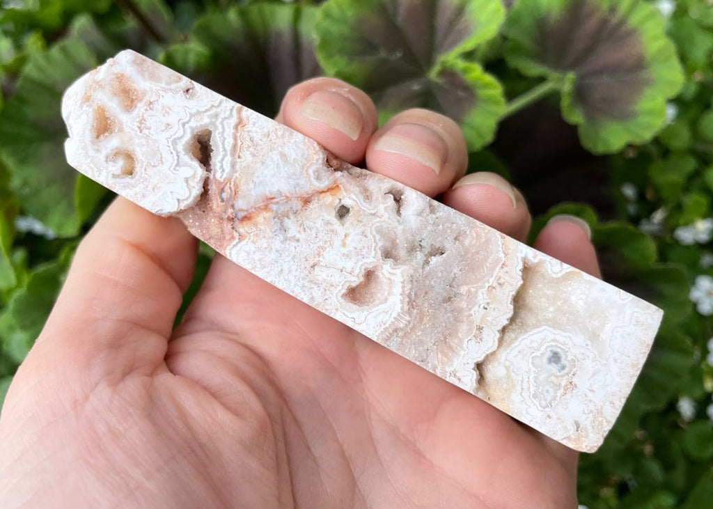 Druzy Crazy Lace Agate Obelisk