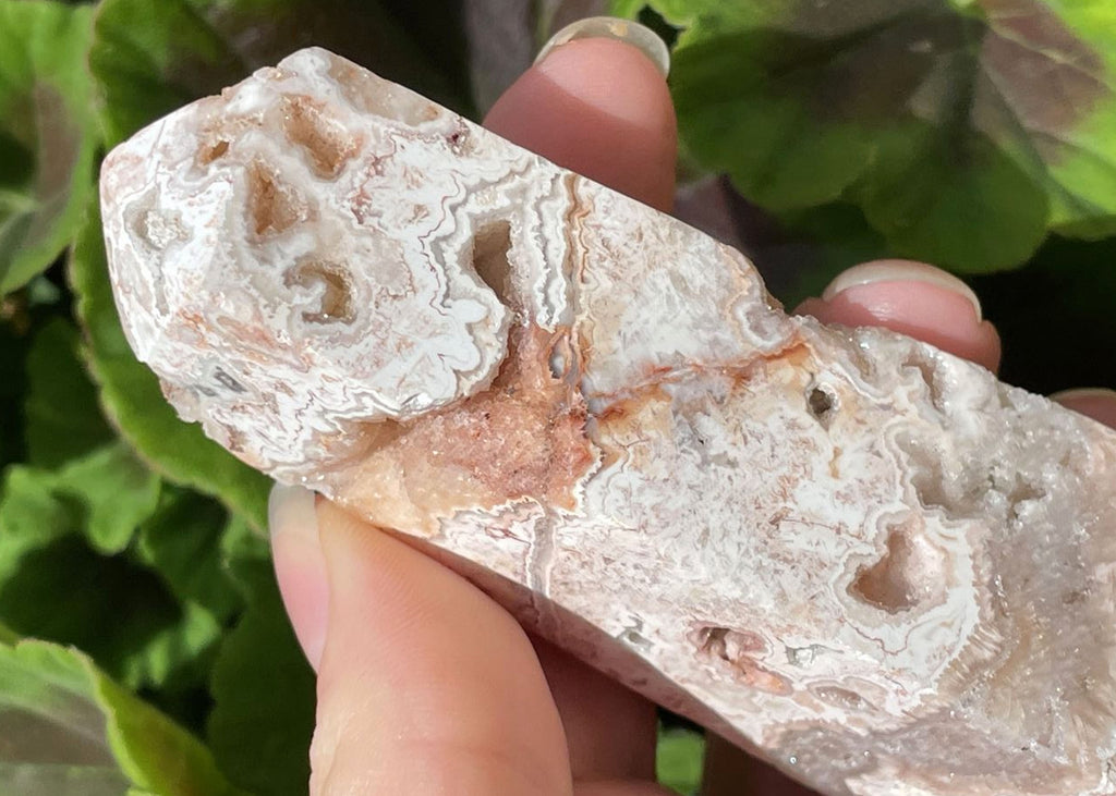 Druzy Crazy Lace Agate Obelisk