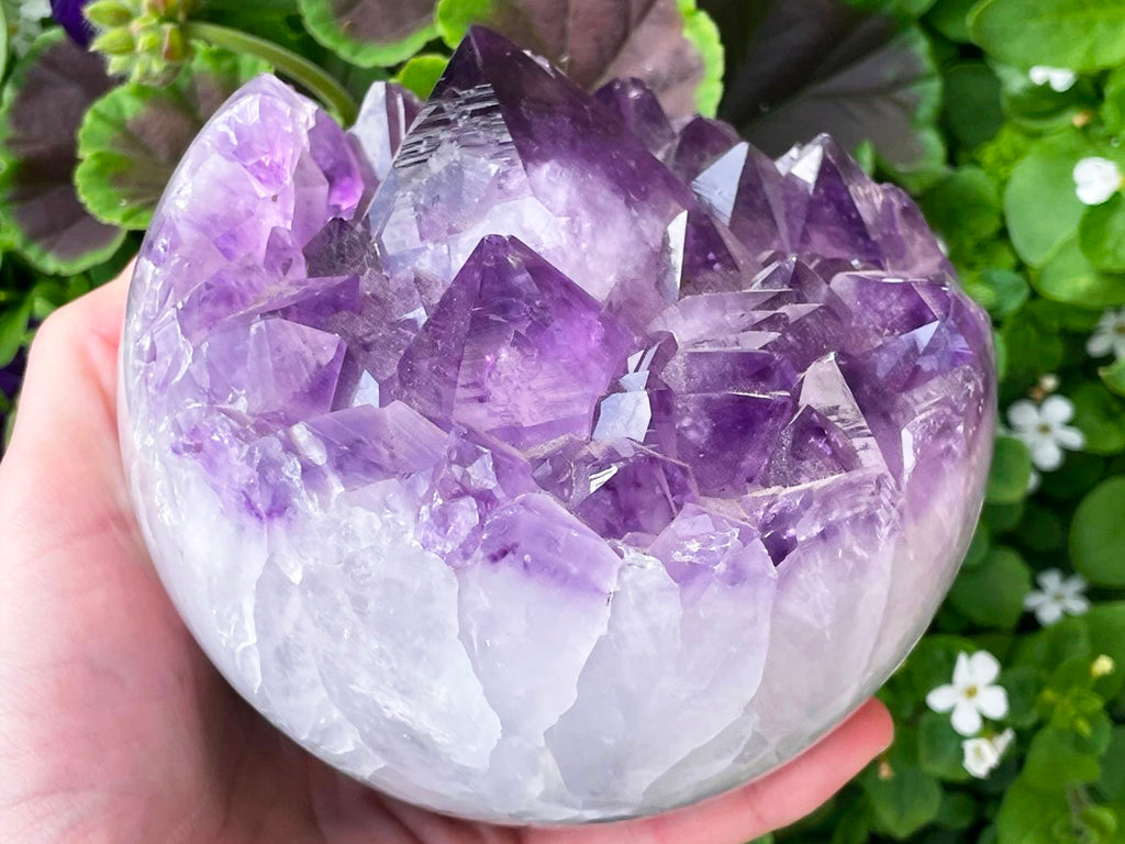 Huge Brazilian Amethyst Geode Sphere