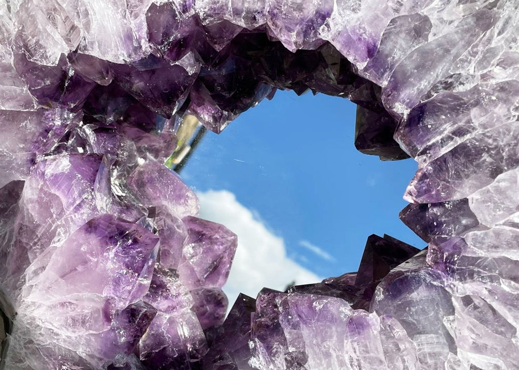 10.65KG Brazilian Raw Amethyst Mirror