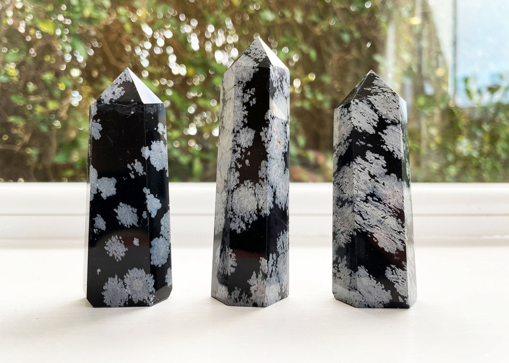 Snowflake Obsidian Mini Tower