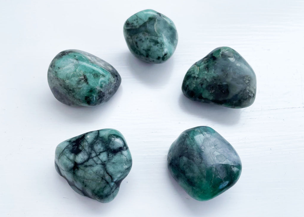 Large Polished Emerald Tumblestone