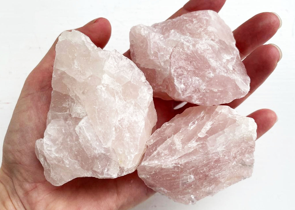 Large Raw/Rough Rose Quartz Chunks