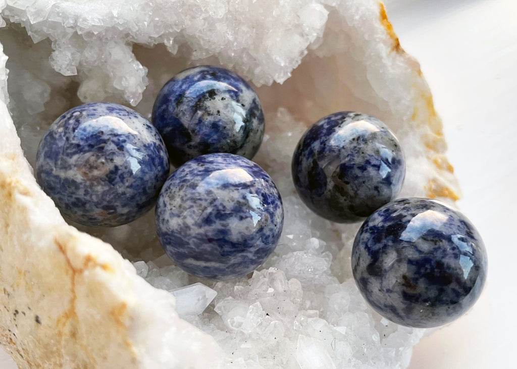 Polished Sodalite Mini Sphere