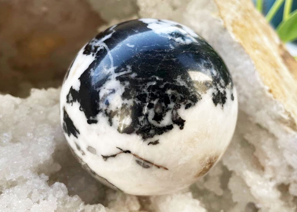 Large Polished Zebra Jasper Sphere