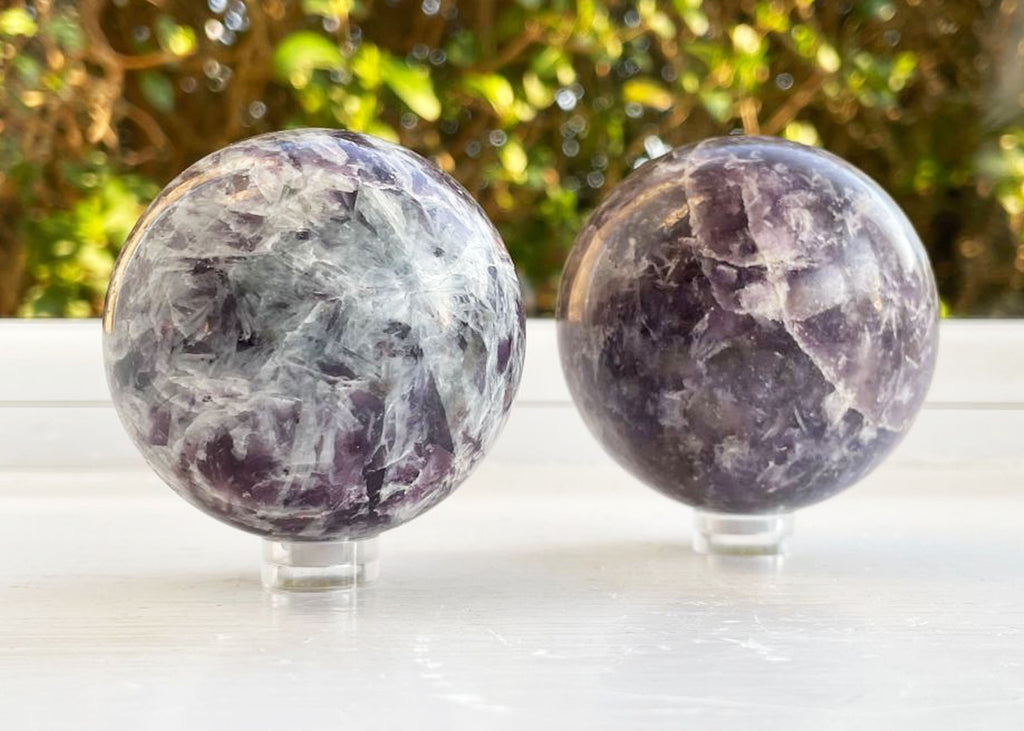 Polished Lepidolite Sphere