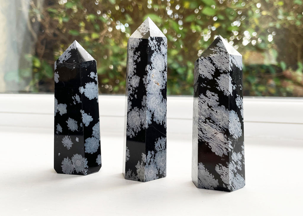 Snowflake Obsidian Mini Tower