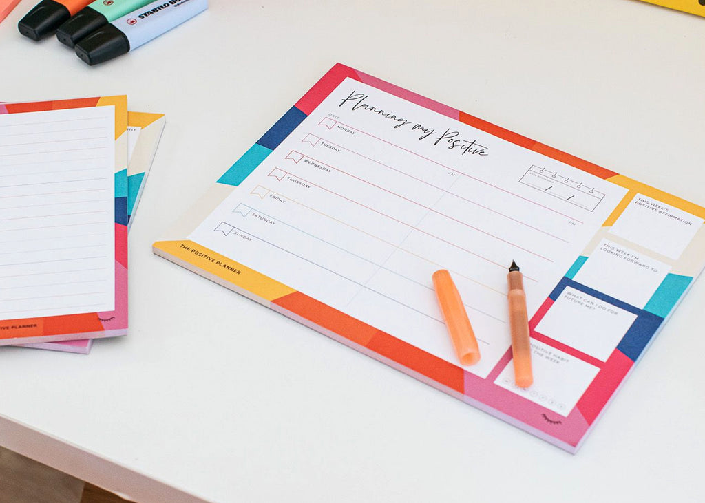 The Positive Planner Weekly Desk Pad