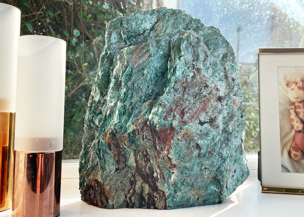 Extra Large Raw Fuchsite Cut Base Boulder