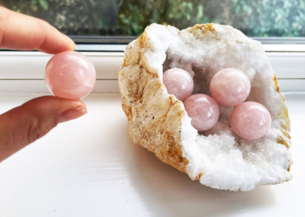 Polished Rose Quartz Mini Sphere