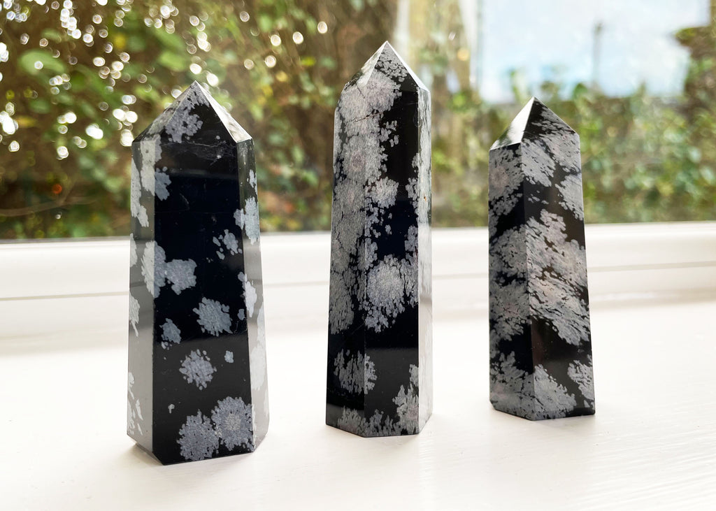 Snowflake Obsidian Mini Tower