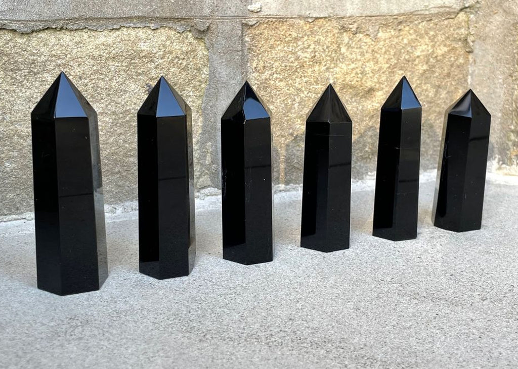 Black Obsidian Mini Towers