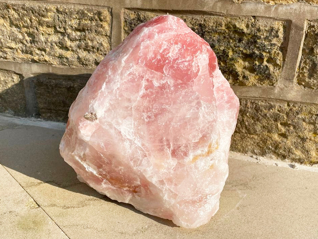 Extra Large 14.4 KG Rose Quartz Boulder With Mica