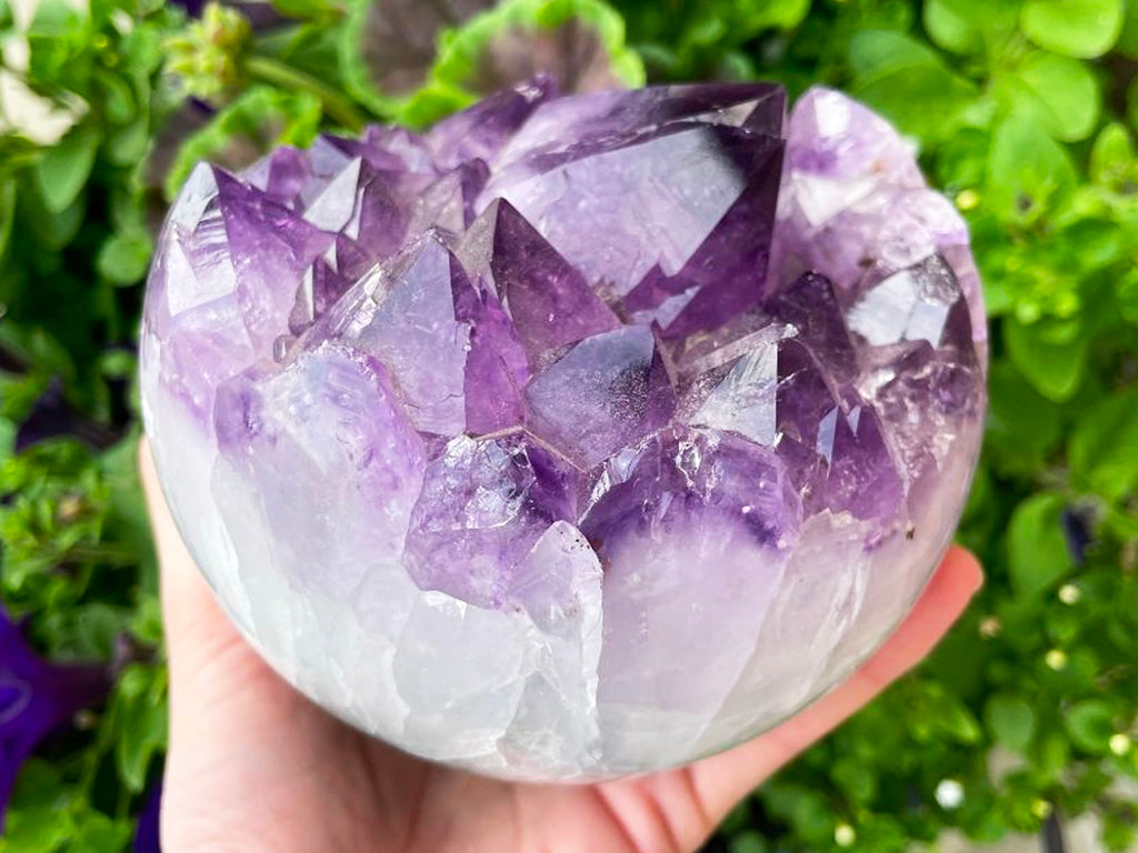 Huge Brazilian Amethyst Geode Sphere