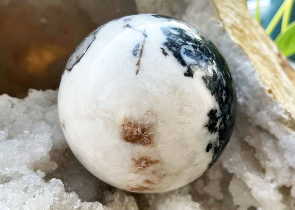 Large Polished Zebra Jasper Sphere