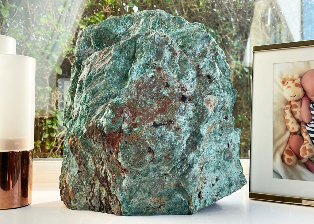 Extra Large Raw Fuchsite Cut Base Boulder