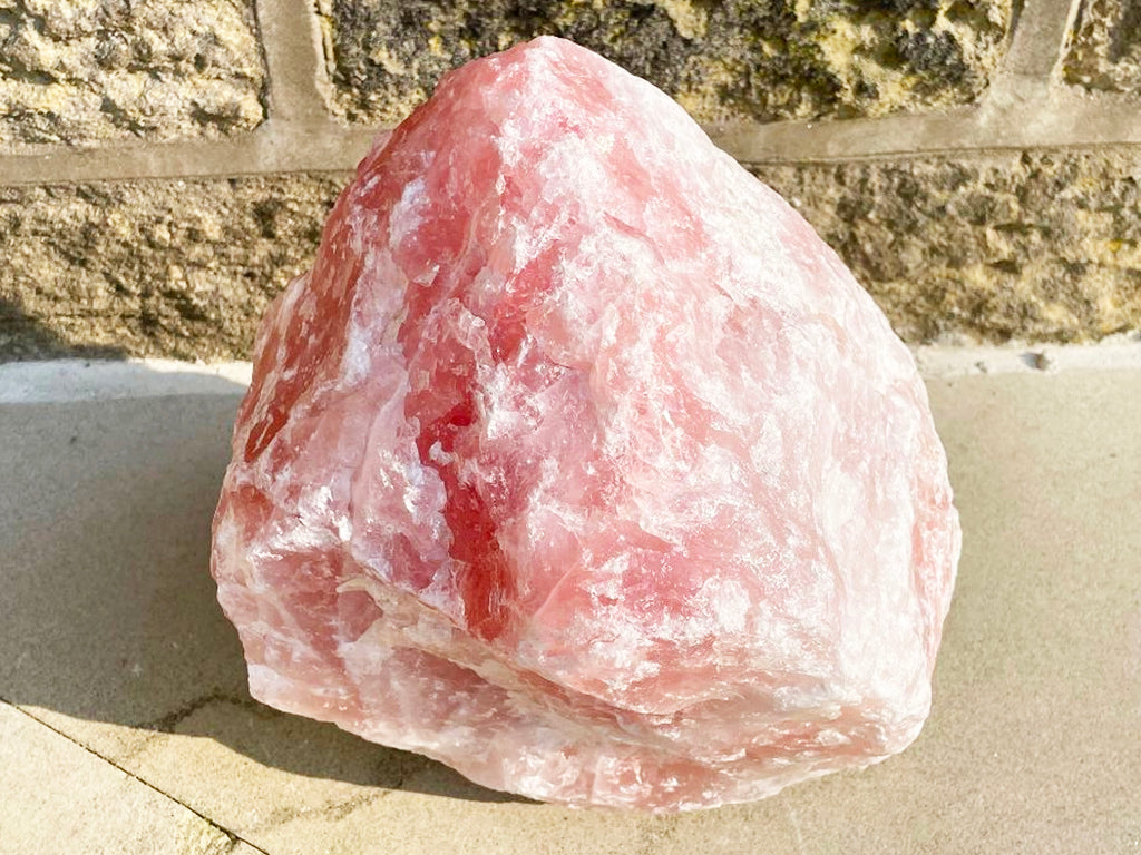 Extra Large 14.4 KG Rose Quartz Boulder With Mica