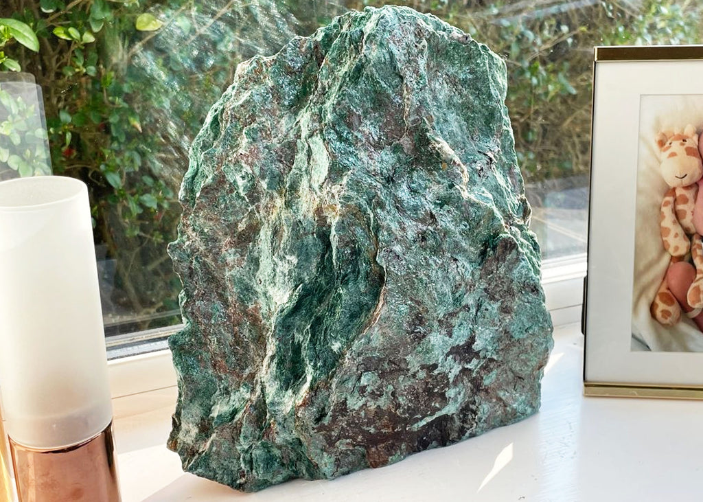 Extra Large Raw Fuchsite Cut Base Boulder