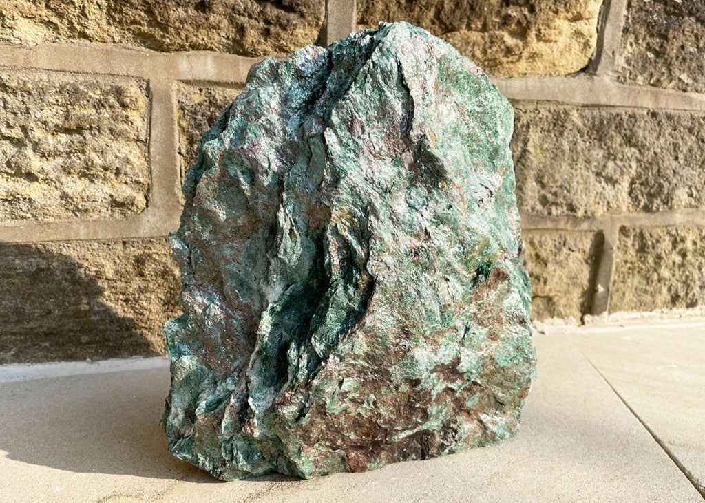 Extra Large Raw Fuchsite Cut Base Boulder