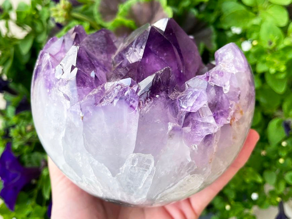 Huge Brazilian Amethyst Geode Sphere