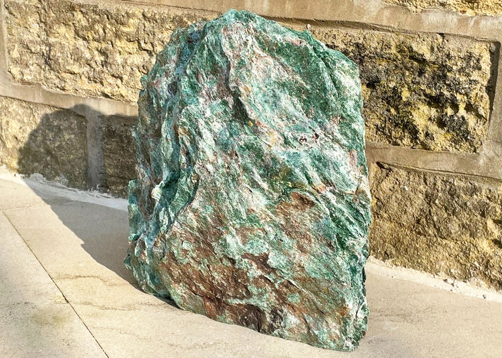 Extra Large Raw Fuchsite Cut Base Boulder