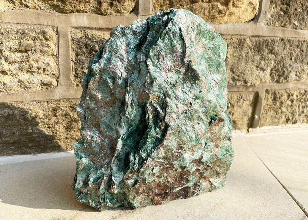 Extra Large Raw Fuchsite Cut Base Boulder