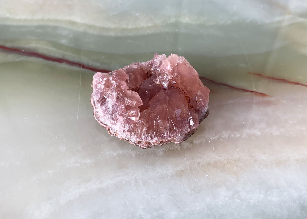 Pink Amethyst Geode Cluster